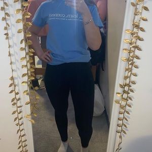 Black fabletics powerhold high rise leggings